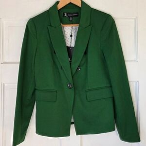 Jules & Leopold Emerald Green Double-Breasted Blazer